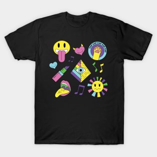 Musical notes and various symbole T-Shirt